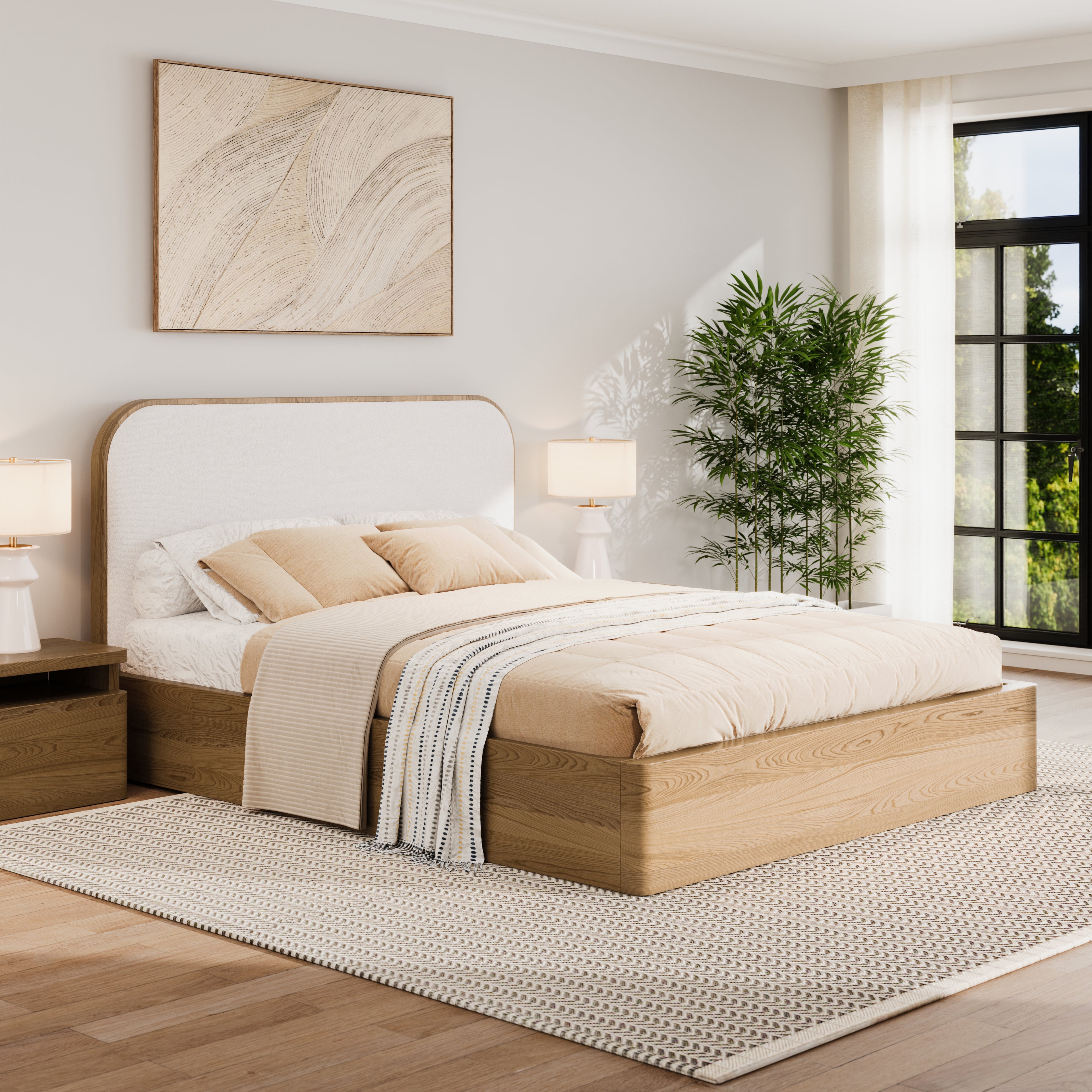 Baxtor Bed in Natural