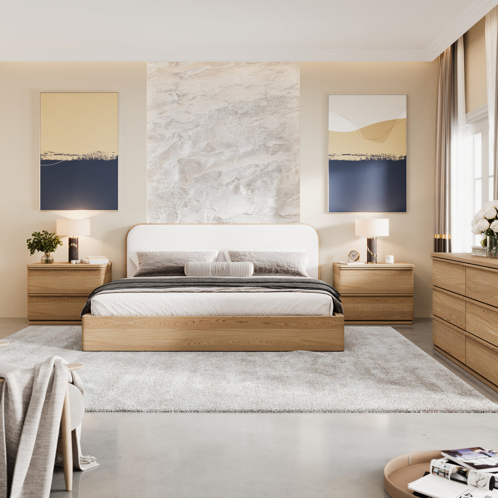 Baxtor Bed in Natural