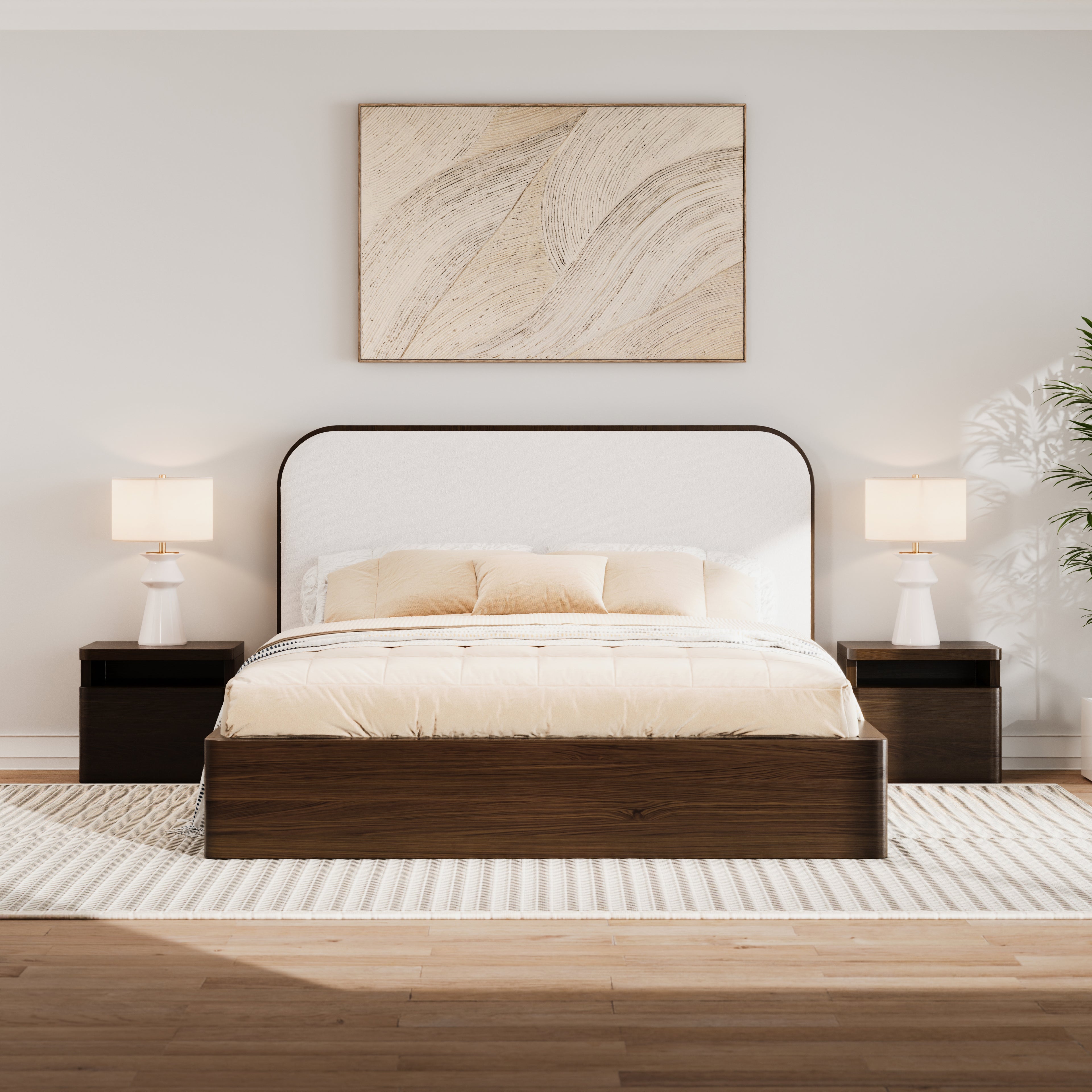 Baxtor Bed in Walnut