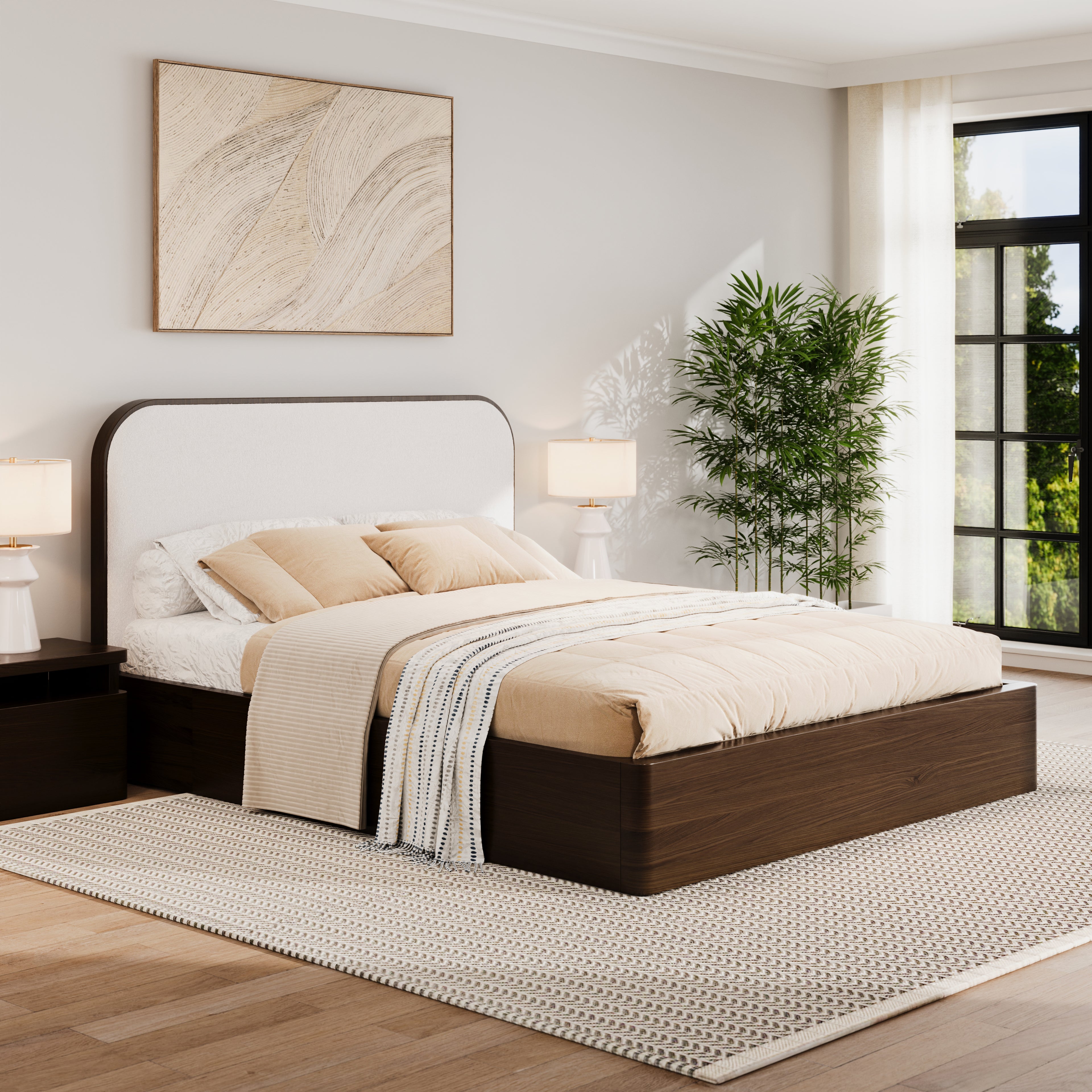 Baxtor Bed in Walnut