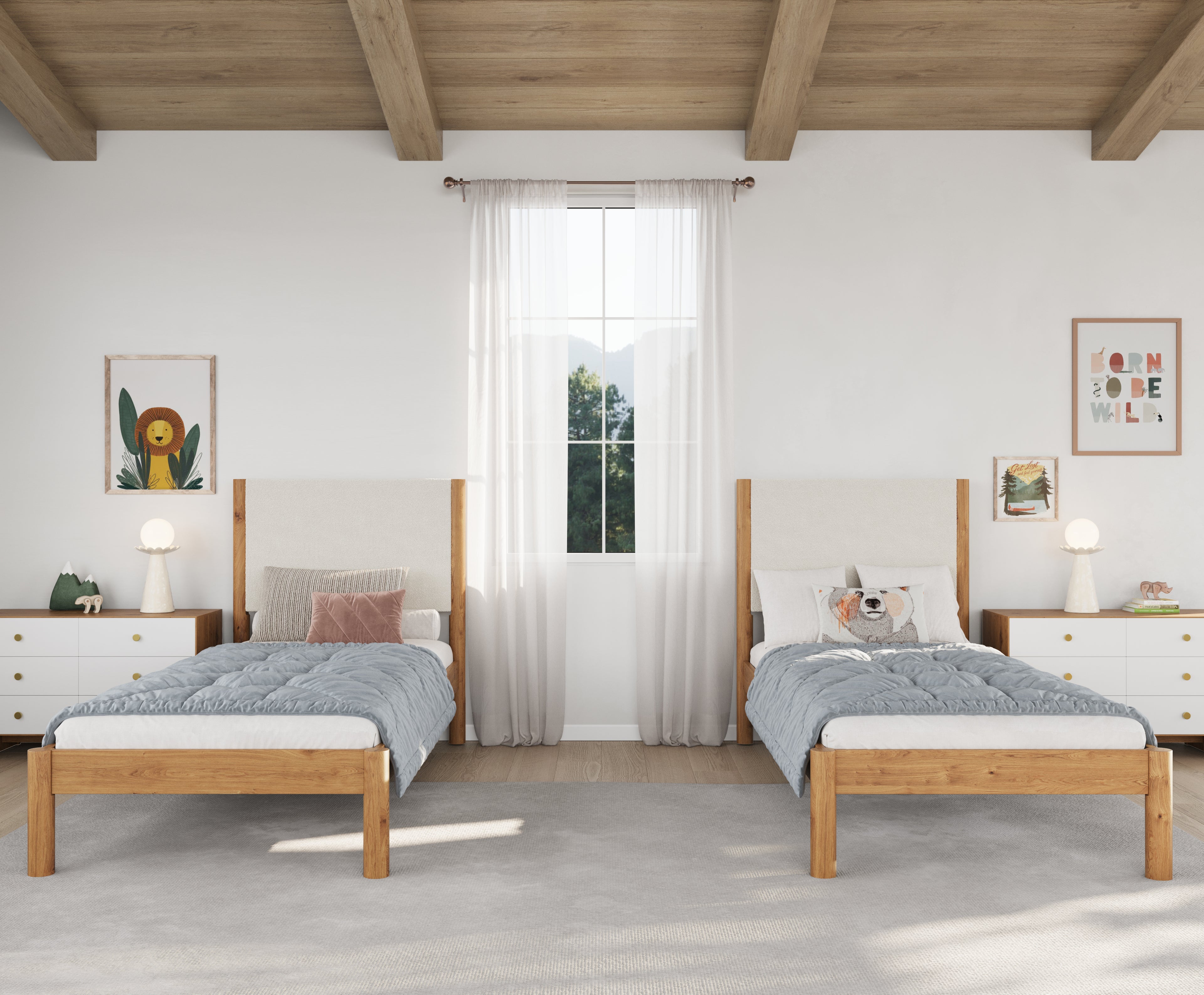 Ben Twin Bed in Natural