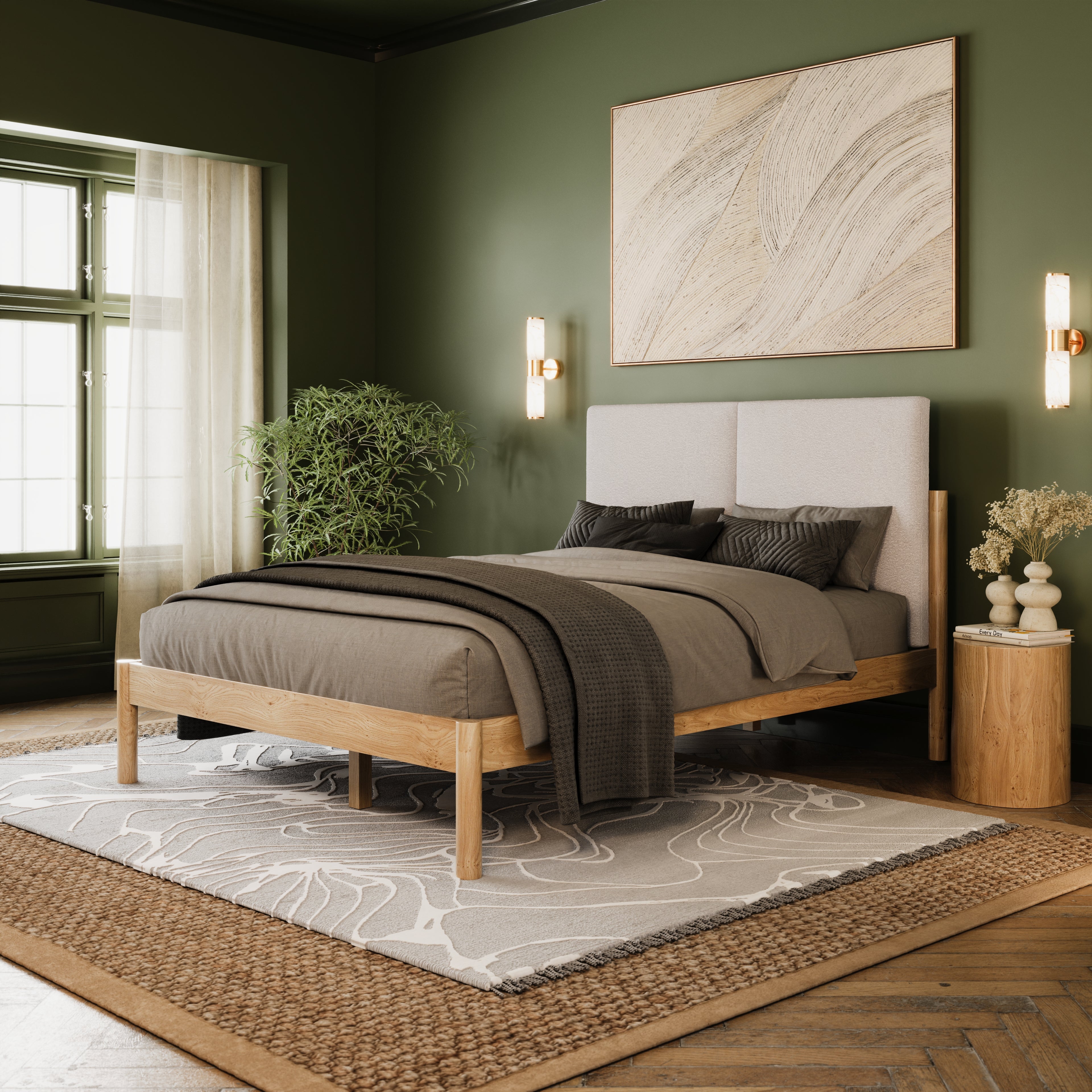 Bernhard Bed in Natural