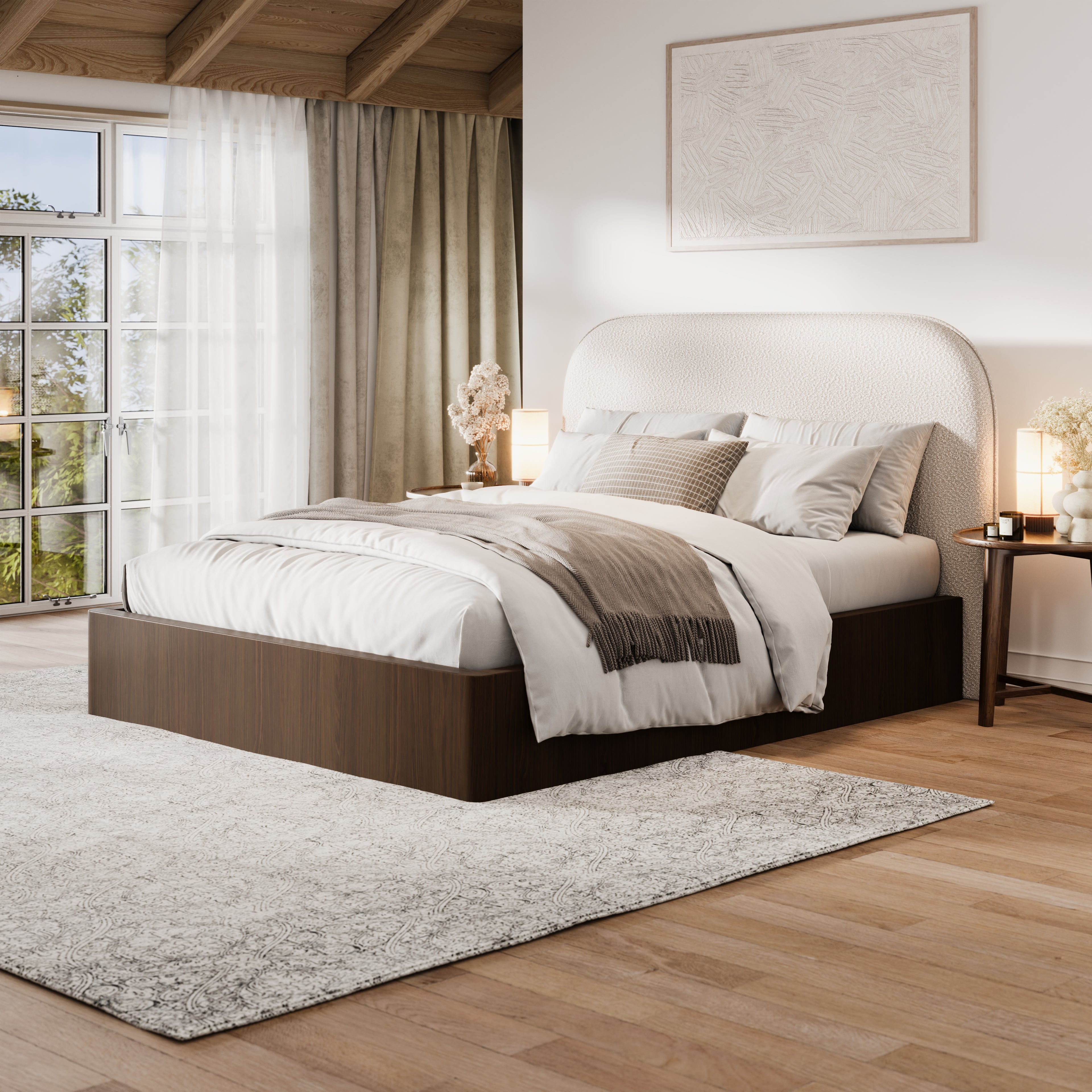 Cali Bed in Walnut