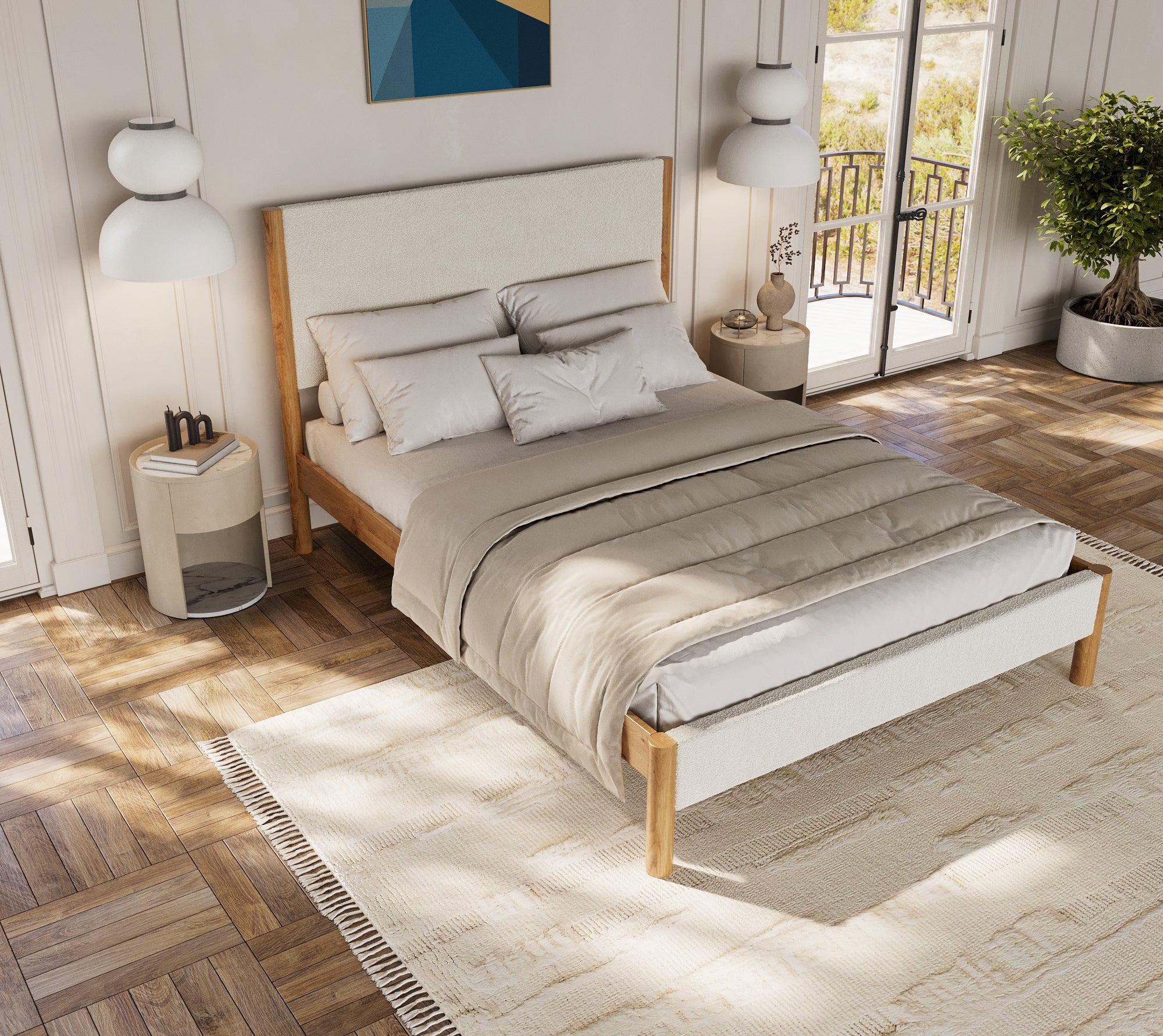 Dar Bed in Natural