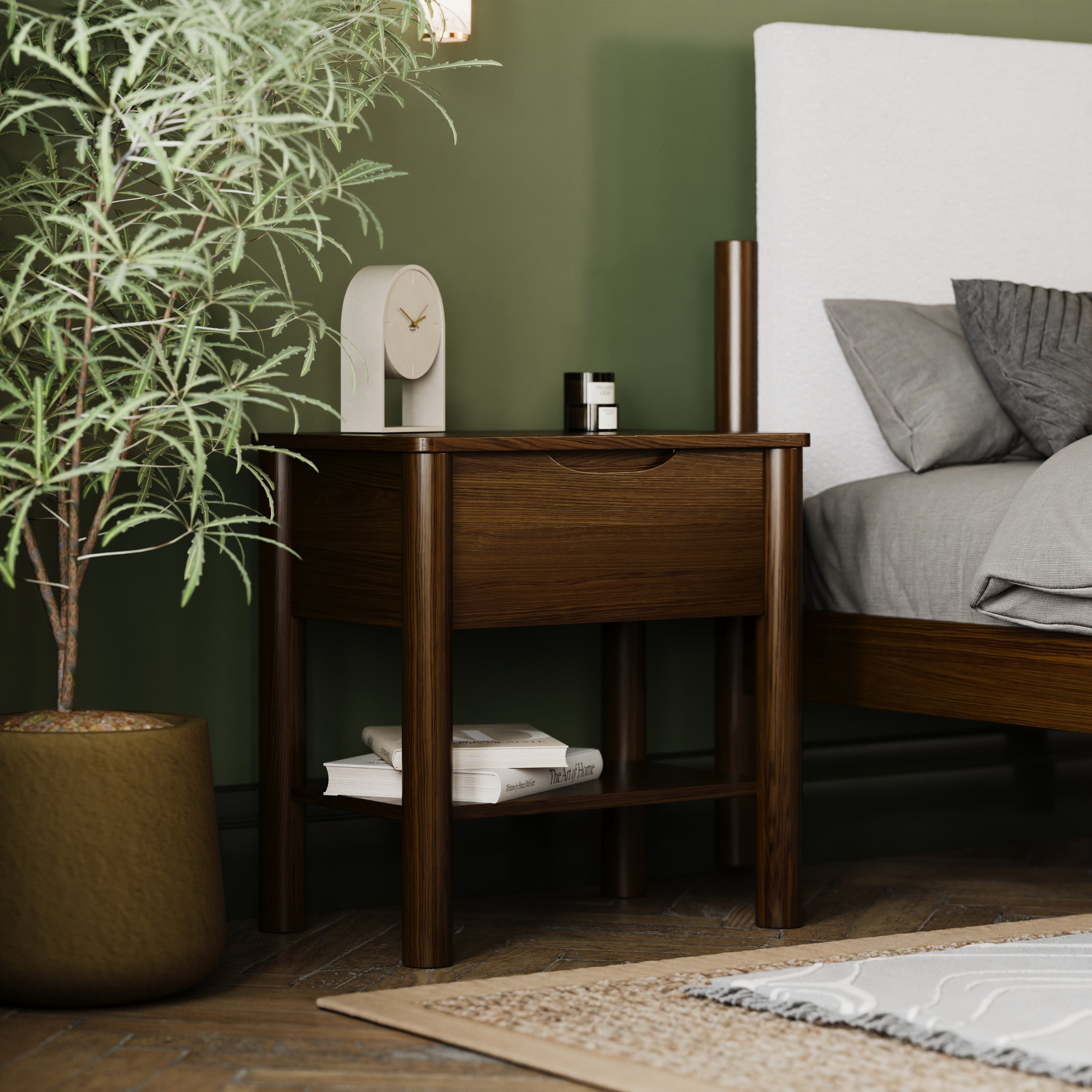 James Nightstand in Walnut