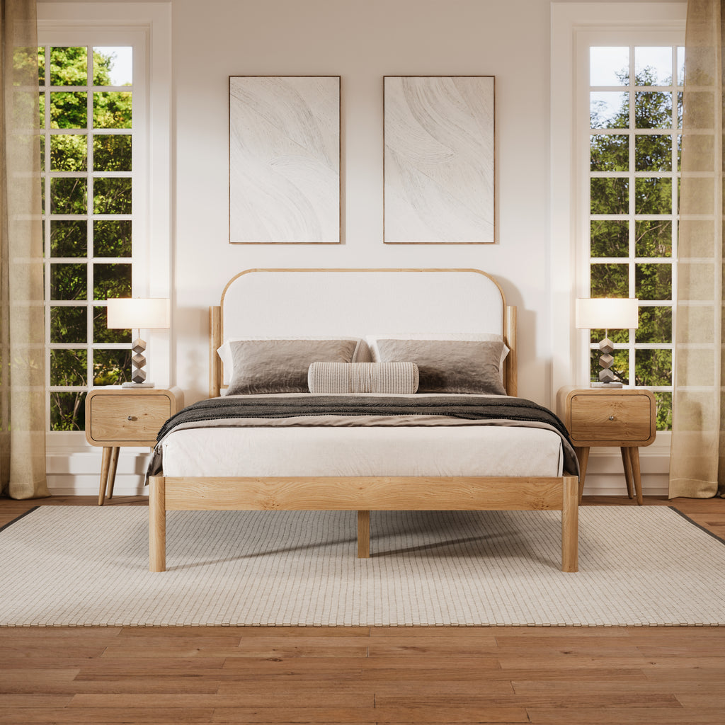 Luca Bed in Natural