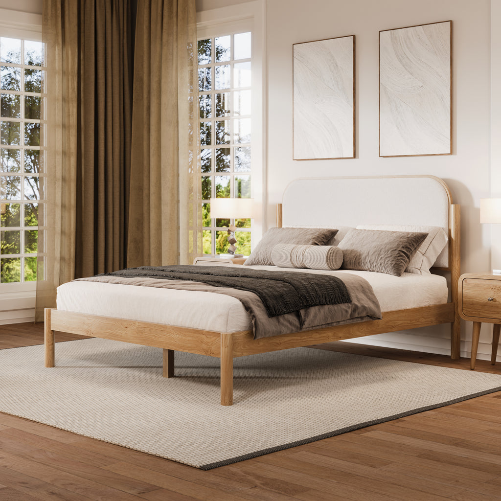 Luca Bed in Natural