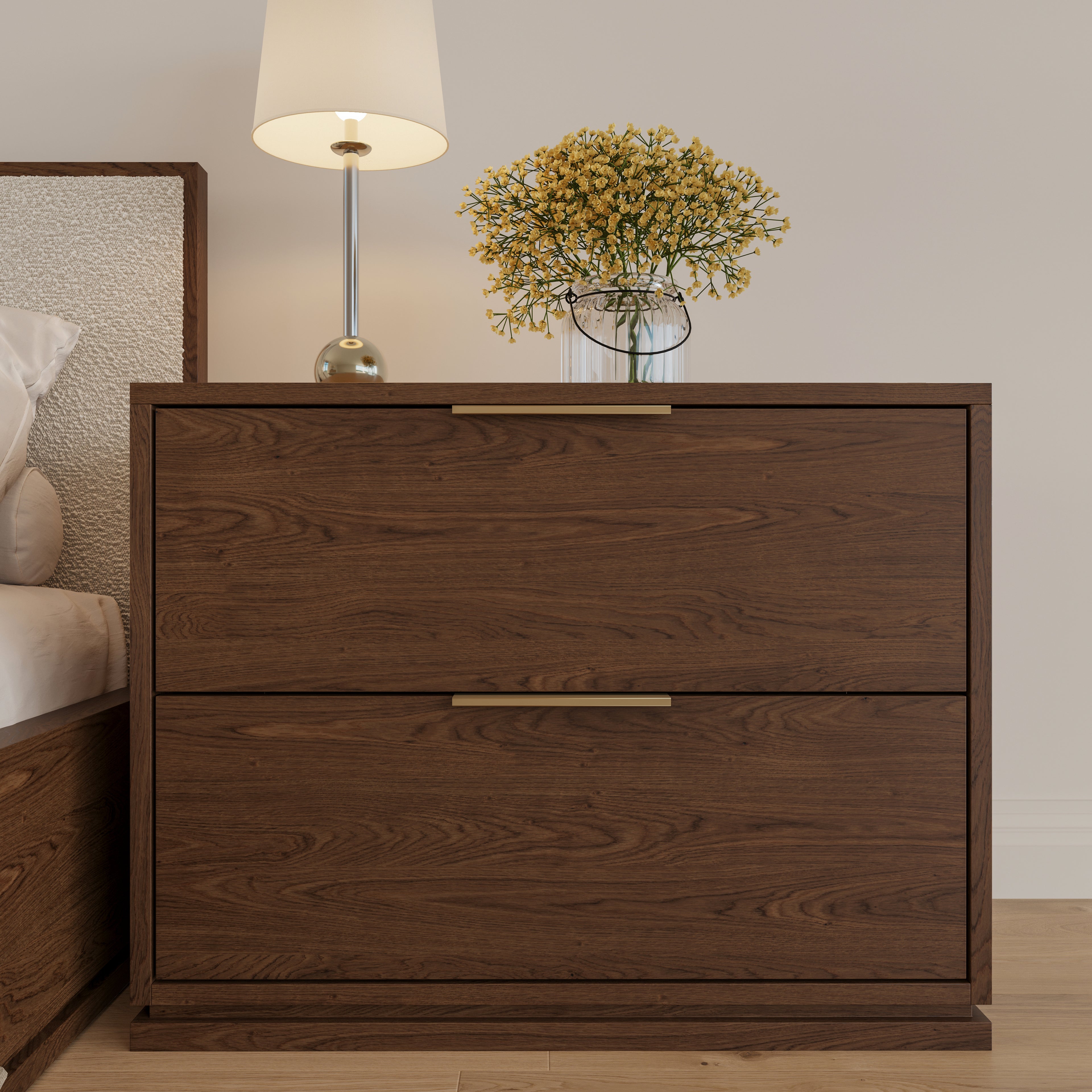 Milano Nightstand in Walnut