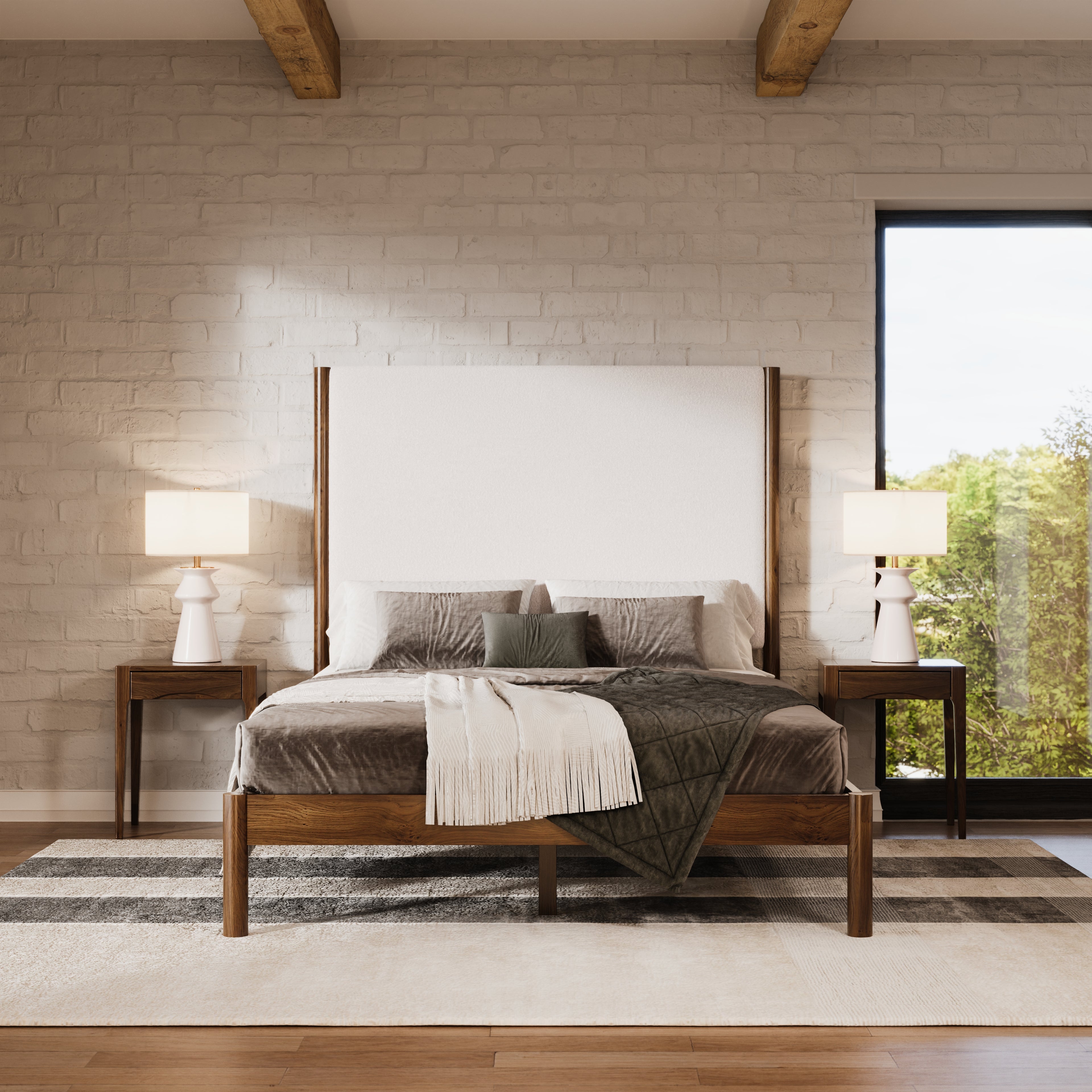 Oliver Bed in Walnut
