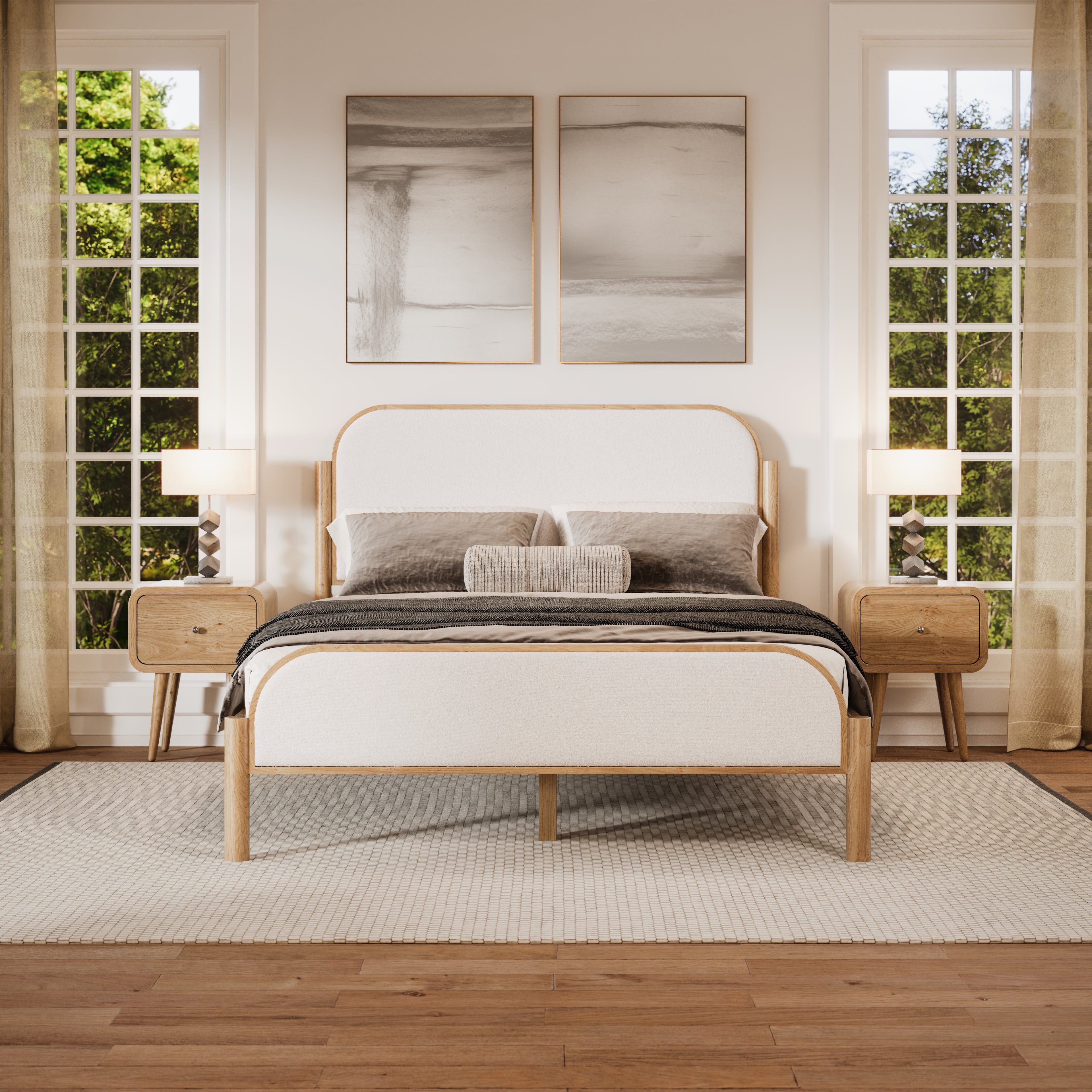 Shelley Bed in Natural