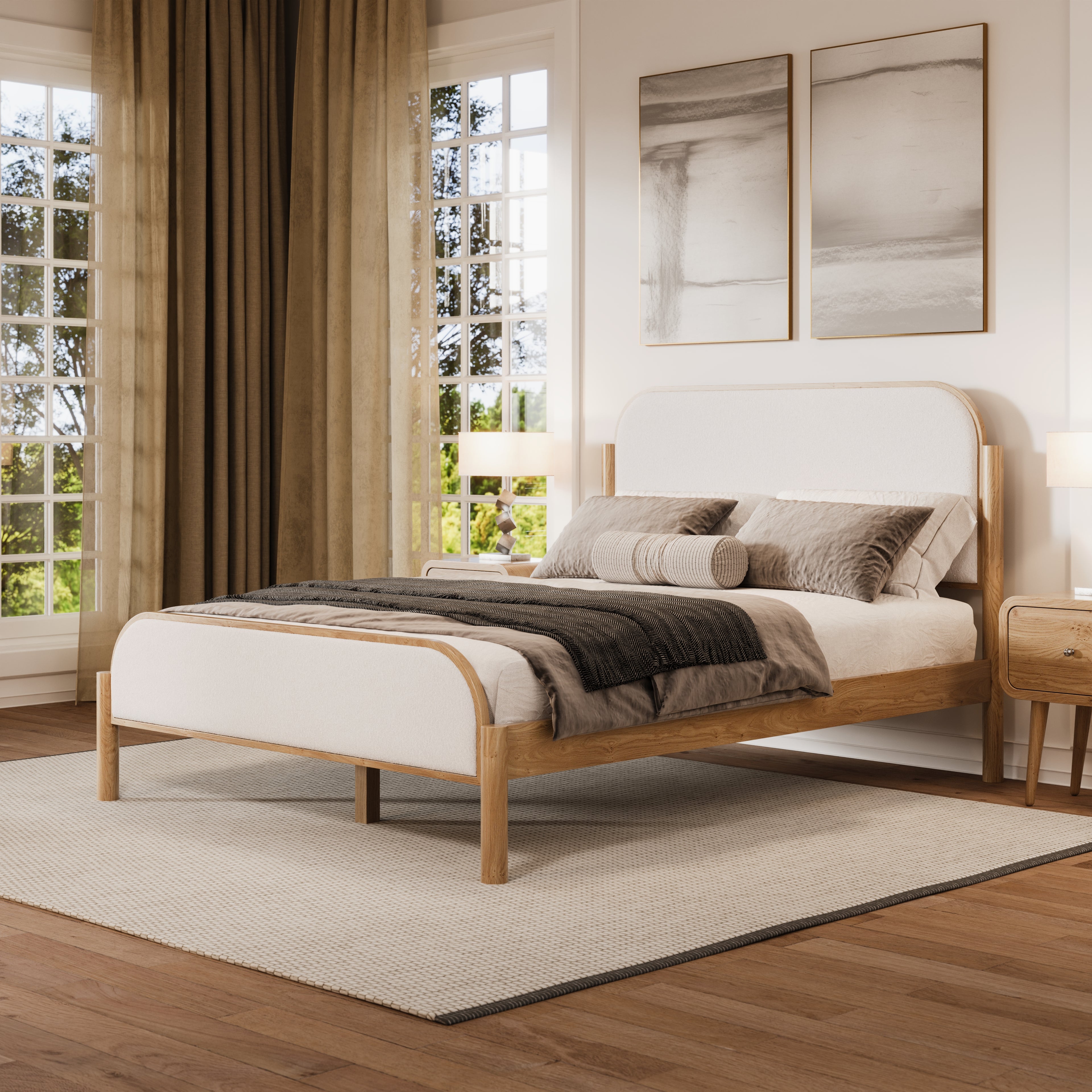 Shelley Bed in Natural