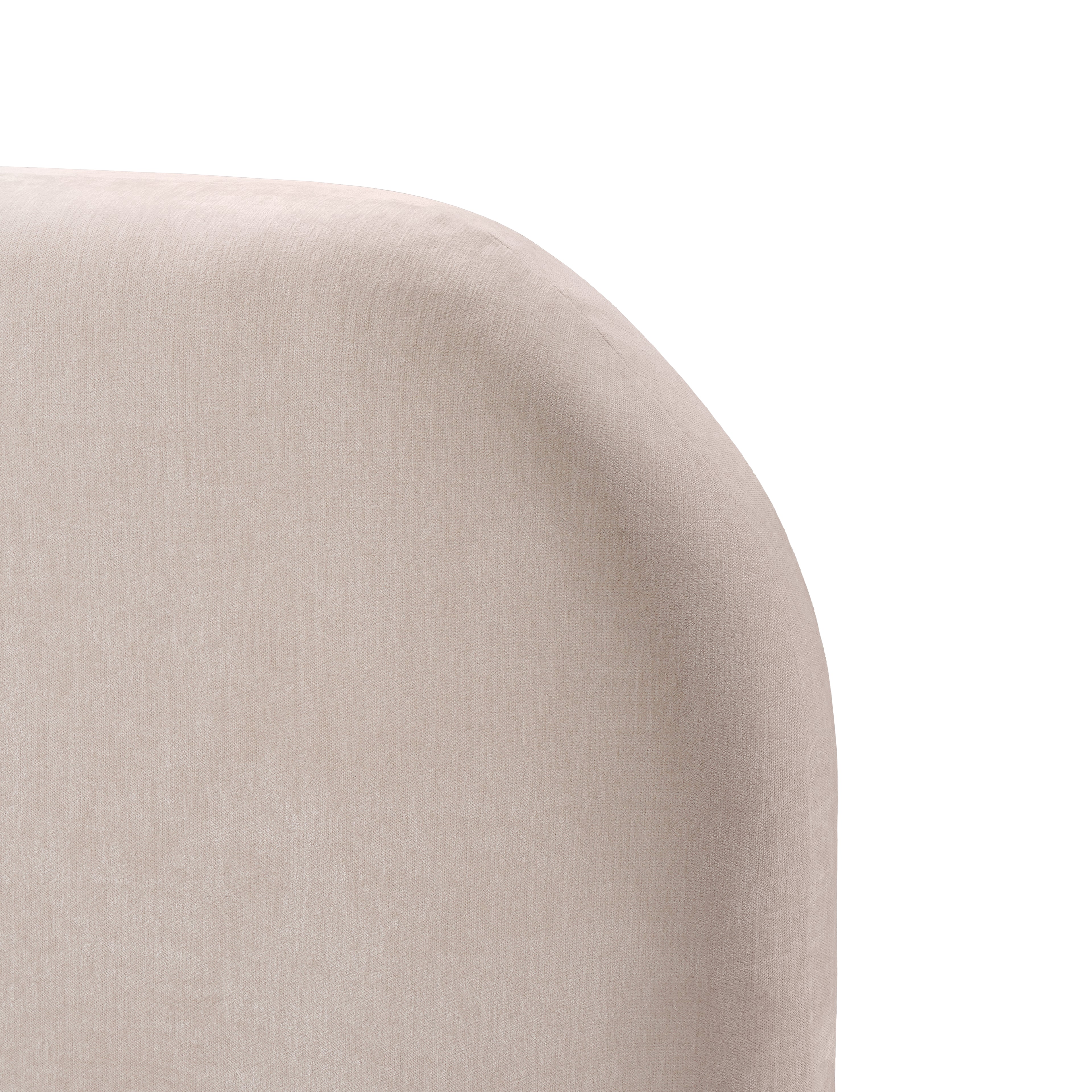 Viki Upholstered Bed in Tan